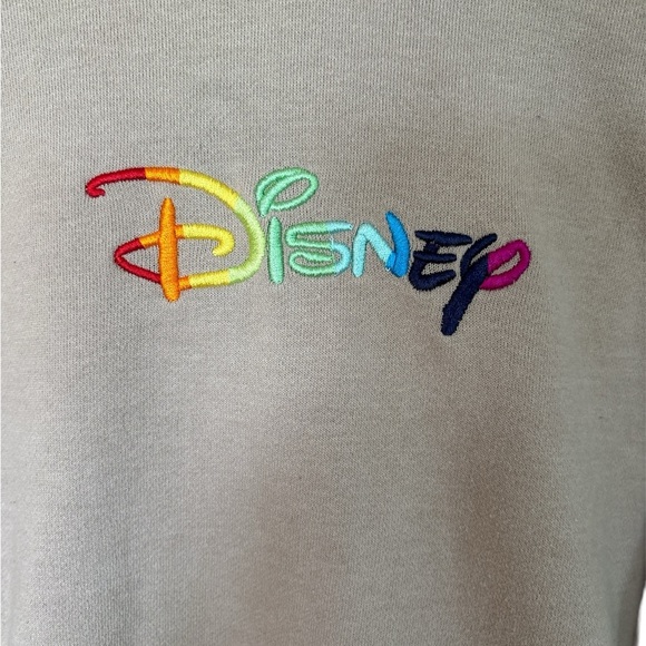 Disney Beige Hoodie Multi-Color Disney Design - Picture 2 of 4